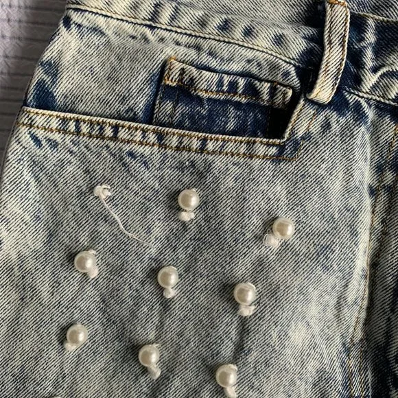 SEA Betty Pearl-Embellished Jeans - Picture 6 of 10